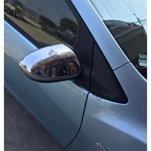 For Mazda 2 Mazda2 M2 ABS Chrome Rearview mirror cover Trim/Rearview mirror Decoration Car styling