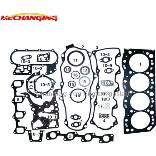 Customized LOGO For TOYOTA HI-LUX DYNA 150 HI-ACE 3.0 5L Full Set Automotive Spare Parts Engine Parts Engine Gasket 51009400