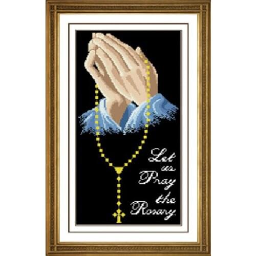 Chinese embroidery kits home accessories set for needlework cross stitch religion 14ct counted patterns prayer human European