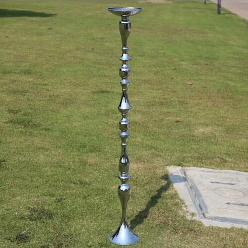 Lastest 120cm/47.24" tall wedding column T road lead wedding decoration flower stand master table flower vases for wedding 6pcs