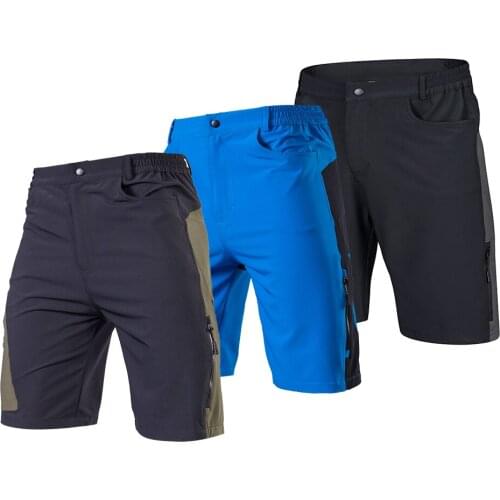 TOMSHOO Summer Mens Cycling Shorts Mountain Bike Downhill Shorts Loose Outdoor Sports Riding Road MTB Bicycle Short Trousers