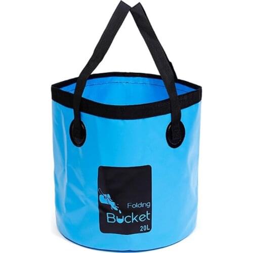 Multifunctional Foldable Bucket 20L Collapsible Bucket Wearproof Car Wash Basin Household Mop Buckets H8WE