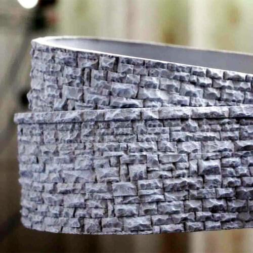 HO railway train model miniature train track rail sand table simulation model slope protection toy scene