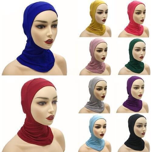 Muslim Underscarf Women Veil Hijab Head Scarves Muslim Women Scarf Turbans Head For Women Womens Hijabs Hijab Caps Hat Islamic