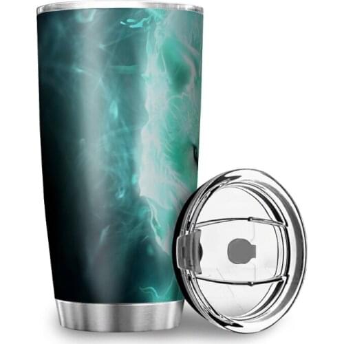 Stainless Steel Water Bottle Double-layer Vacuum Car Cup Thermos Bottle Portable Travel Custom Water Cup Wonderful Art Printing