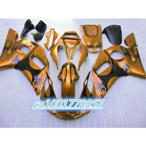For gold and black Fairing For YZF-R6 YZF R6 1998 1999 2000 2001 2002 98 99 00 01 02 All Orange + green red white black
