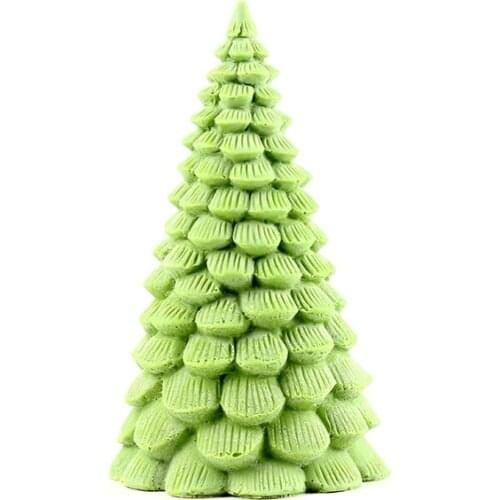 Christmas Tree Silicone Candle Mold Big Size 3D Pine Shape Handmade Soap Making Mould