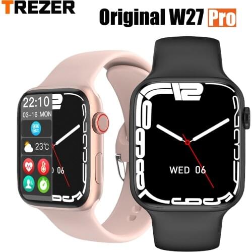 TREZER IWO W26+ Pro Smart Watch 1.75 Inch 320*385 Series 6 IPS Full Touch Screen Custom Watch Face Smartwatch Men Women PK HW22