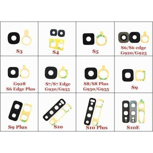 Main Back Camera Glass Lens for Samsung Galaxy S3 S4 S5 S6 S7 S8 S9 S10 edge Plus S10E