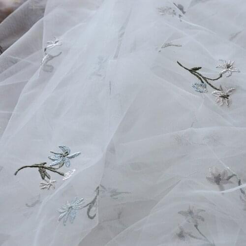 Wedding tulle floral lace fabric dress, Diy lace curtain window cloth, garment sewing patchwork Diy