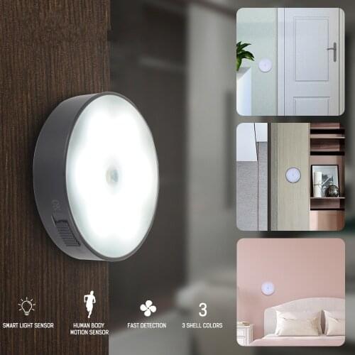 Intelligent Human Body Induction Lamp LED Night Light Charging Aisle Wardrobe Light Corridor Home Wireless Bedroom Bedside Lamp