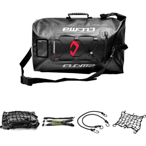 Motorcycle PVC Waterproof Shoulder Waterproof Backpack Sports Bag Rear Bag Helmet Bag Helmet Net Pocket 100% Waterproof Bag