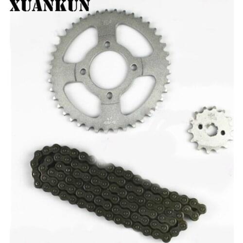 XUANKUN Motorcycle Chain 70 JH70 Sleeve Chain Chain Size Sprocket Gear Flywheel Chain Wheel Gear