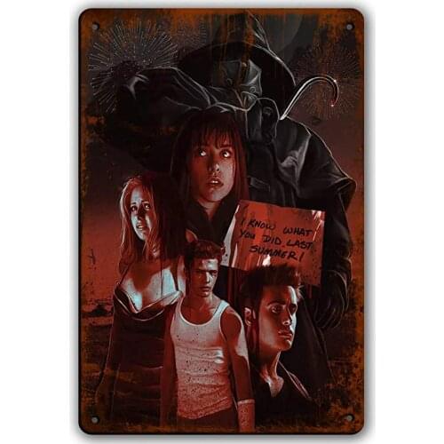 I Know What You Did Last Summer Horror Film Movie Vintage Tin Sign Size 8x12 Inches Bar Wall Decor