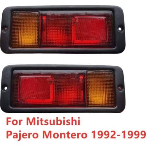1Pair Car Rear Tail Light Lights Case MB124963 MB124964 214-1946L-UE 2141946RUE For Mitsubishi Pajero Montero 1992-1999 No bulbs