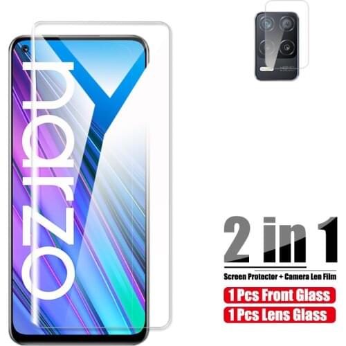 HD Screen Protector Glass For Oppo Realme Narzo 30 Pro 5G Tempered Glass On Realme Narzo 30A Narzo30 Camera Lens Protective Film