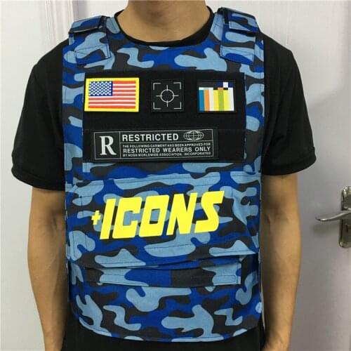 ICONS Icon Vest Street fashion Vests Patch Designs Fashion tactical vest Military Vest men Outdoor Clothing Chalecos para hombre
