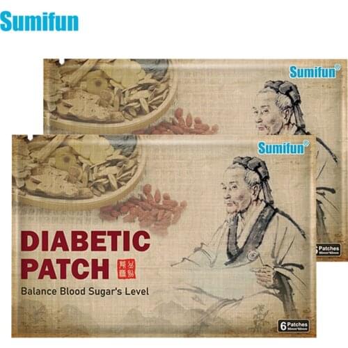 12pcs=2bags Lower Blood Glucose Patches Natural Herbal Extract Diabetic Treatment Sticker Sugar Balance Diabetes Plaster D3056