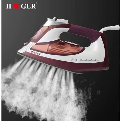 2600W home laundry appliances Electric Steam Iron For Clothes Multifunction Adjustable Ceramic soleplate iron