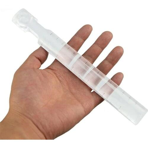 2X Magnifying Bar Acrylic Magnifier Ruler with Measuring Scale 0-14cm for Reading Small Prints and Document, Measurement