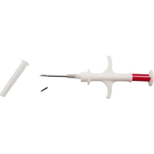 40pcs dog chip RFID134.2Khz Animal microchip injectors 2.12x12mm FDX-B pet syringe for identification