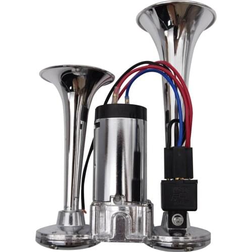 600DB Car Air Horn Super Loud Dual Car Trumpet Air Horn Electric Air Horn Speaker Kit Powerful Air Horn For Boat Train SUV Truck