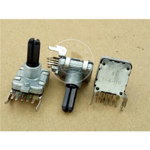 Acoustic potentiometer Volume encoder NOBLE 1-4-16 5 pin with step 16 point switch