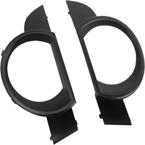 2Pc Car Left&Right Front Bumper Fog Light Frame Grille Cover For- Q7 2007-2009 4L0807489 / 4L0807490