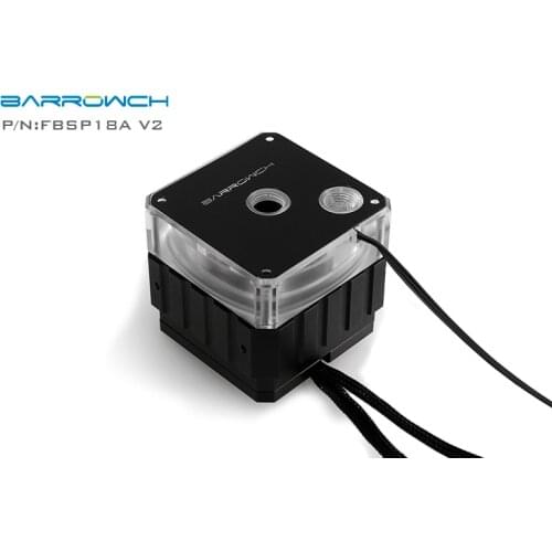 Barrowch FBSP18A-V2, 18W PWM Pumps, LRC 2.0 With Aluminum Radiator Cover, Full Surrounded Structure