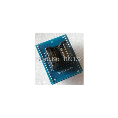 Free Shipping New SSOP34 to DIP34 Gold Plating Adapter /TSSOP34 to DIP34
