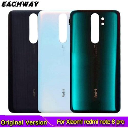 Black White Case for xiaomi redmi note 8 pro Rear Glass Battery Door Housing Note8T Replacement Part For redmi note 8 Back Cover