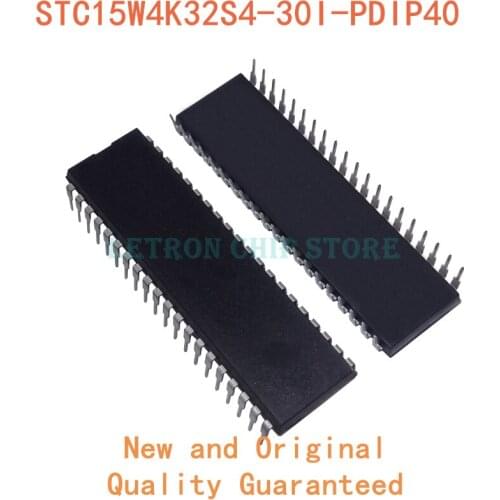 5PCS STC15W4K32S4-30I-PDIP40 DIP40 STC15W4K32S4 30I-PDIP40 DIP-40 STC15W4K32S430I-PDIP40 DIP new and original IC Chipset