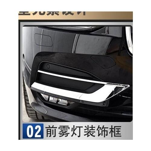 For Volvo S90 2016 2017 2018 2019 2020 ABS Front bumper lips cover trim strips Fog light trim Body trim Car styling