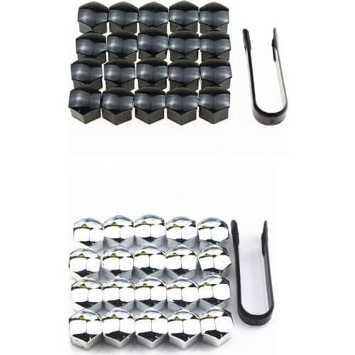 17mm 20Pcs/lot Wheel Lug Bolt Center Nut Covers Caps for Skoda Octavia A5 A7 1 Rapid Fabia Yeti Superb Accessories