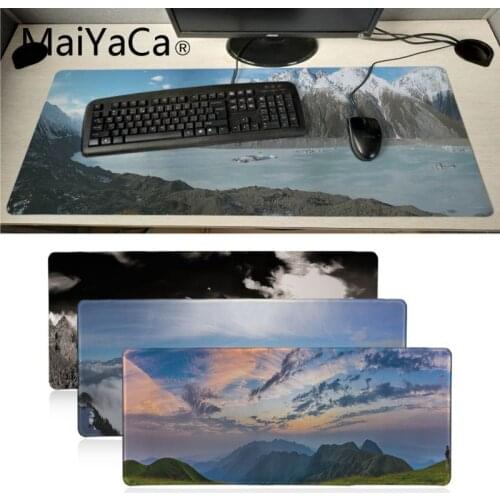 Maiyaca Spectacular Swiss Mountains desk mat Computer Laptop Anime Mouse Mat DIY Luxury High-end Protector mouse pad gamer