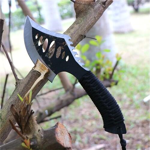 PEGASI multifunctional outdoor camping axe tree chopping excursion small axe tactics axe chopping vegetables meat knife axe
