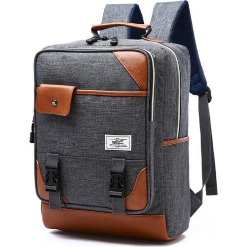 Nylon Waterproof Material Casual Backpack Retro Computer Backpack Schoolbag Travel Backpack for Boys and Girls F4