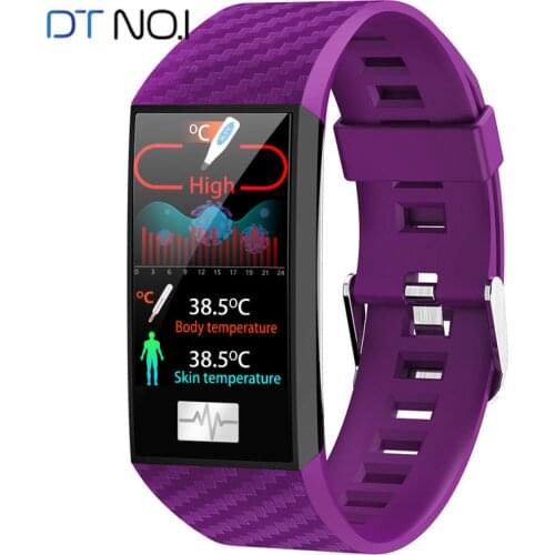 New Dt58pro Real-time Continuous Dynamic Body Temperature Monitoring Exercise Meter Step Smart Bracelet