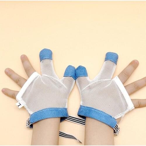 Baby Gloves No Eating Hands Gloves Food Grade Fabric Fluorescent-free Gloves Mesh Quick Drying Easy Cleaning Kids Accessories
