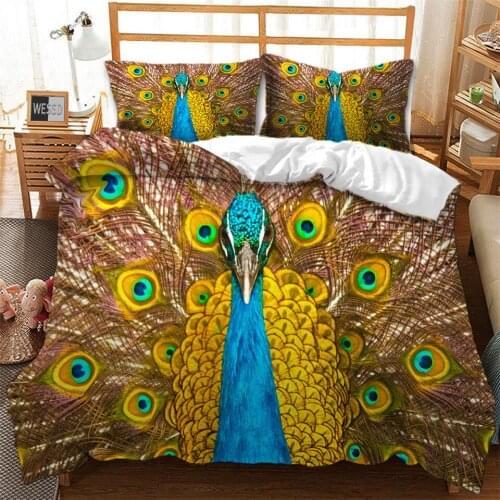 3D Animal Birds Duvet Cover For Double Bed Personalized Customize Bedding Bed Linen Euro US Size Bed Cover Set Quilt Cover