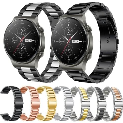 20mm 22mm Stainless Steel Strap Replacement Band For Huawei Watch GT 2 Pro Strap for Huawei GT 2e GT 2 42mm 46mm Watchbands