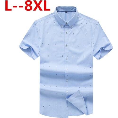 8XL 6XL 5X 2020 New Summer Linen Casual Shirt Men Short Sleeve Classic Mens Dress Shirts Slim Fit Solid Color Man Fashion Shirt