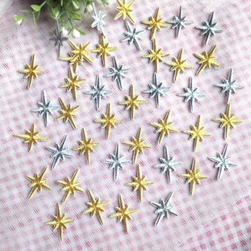 Self-adhesive Badge Small Star Embroidery Patches Iron on Or Sticker for Clothing Shoes Backpacks Clothes Applique Accessories