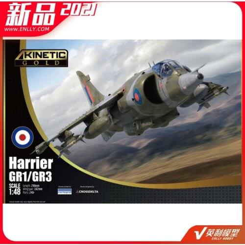 1/48 Assembled Model Harrier GR1/GR3 Harrier Attack Aircraft 48060 Military Assembly Model Decoration Collection