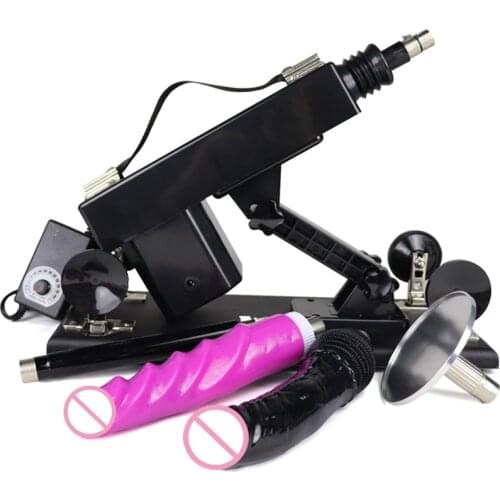 Sex-Machine Masturbator for men and women with dildos & suction cup Retractable Machine Vibrator for woman Sex Toys