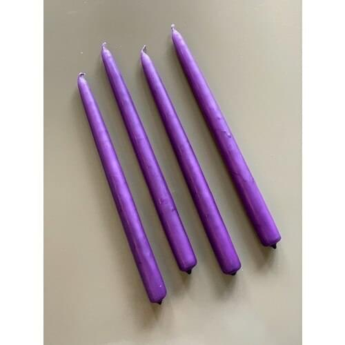 Mysterious Home 4 Pcs Purple Candlestick Candle
