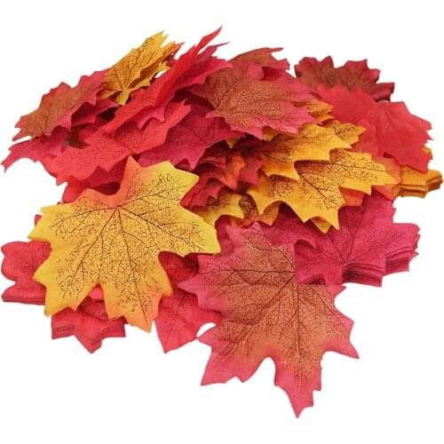 Vivid Artificial Silk Maple Leaves Home Wedding Party Christmas Decoration Accessory Scrapbooking Fake Flower