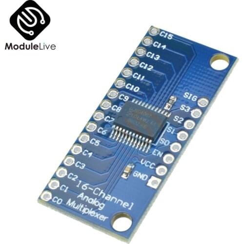 1Pcs CD74HC4067 16-Channel 16CH Analog Digital MUX Breakout Board CD74HC4067 Precise Module For Arduino 2V-6V Microcontroller