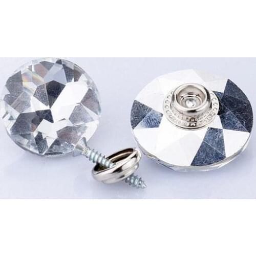 100pcs/lot 20-30mm gem flowers Glass Crystal Nails Button Crystal buckle soft bag. Sofa nails. diamond buckle. Crystal Buttons