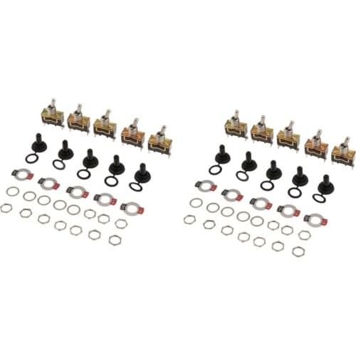 20 Pieces Car Boat Home Cover Rocker Toggle Switch SPST ON/OFF 2Pin Control